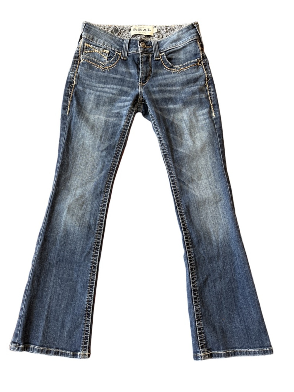 Ariat REAL Mid-Rise Bootcut Jeans size 28S